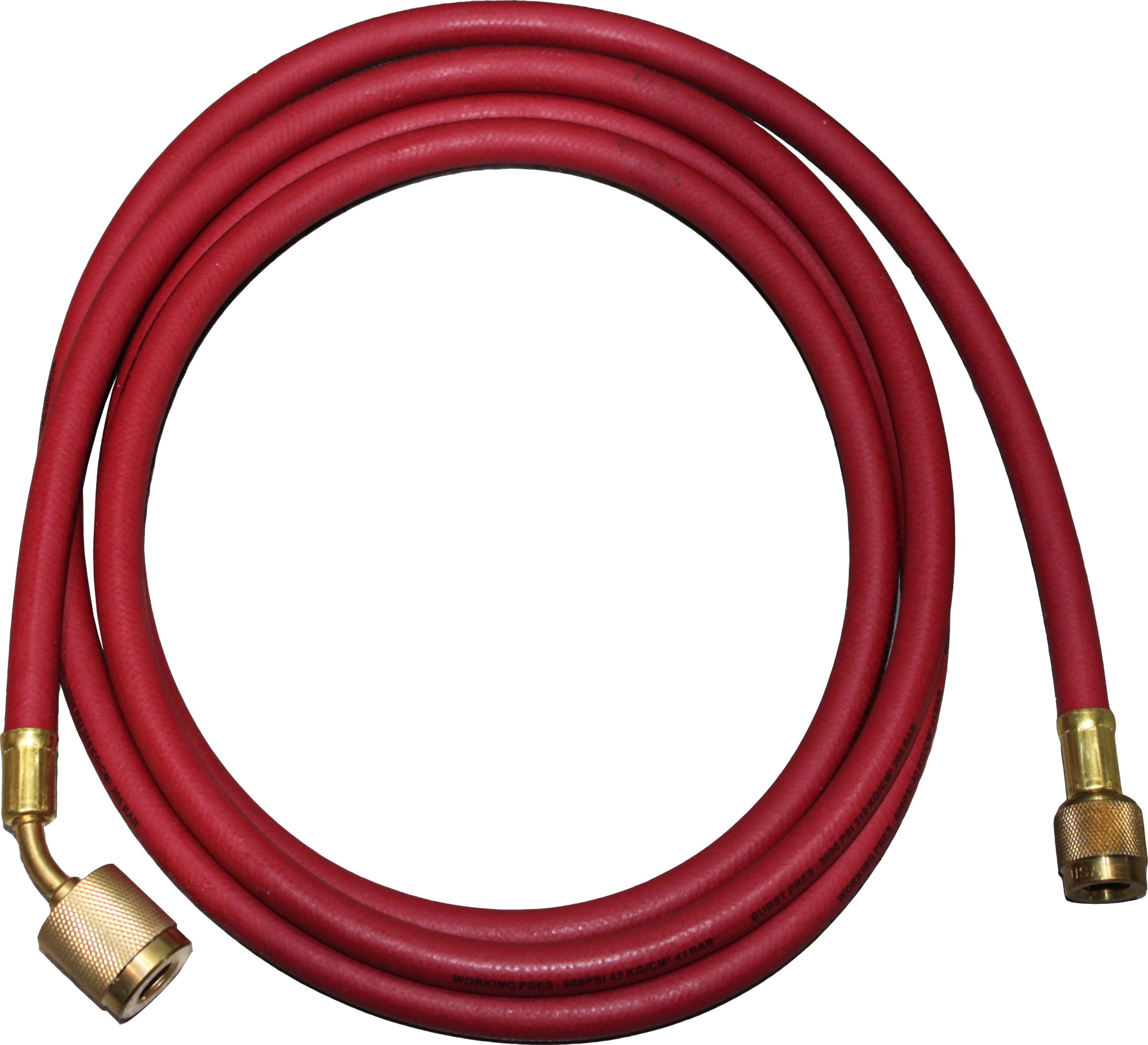 R-12 96" Service Hose Red